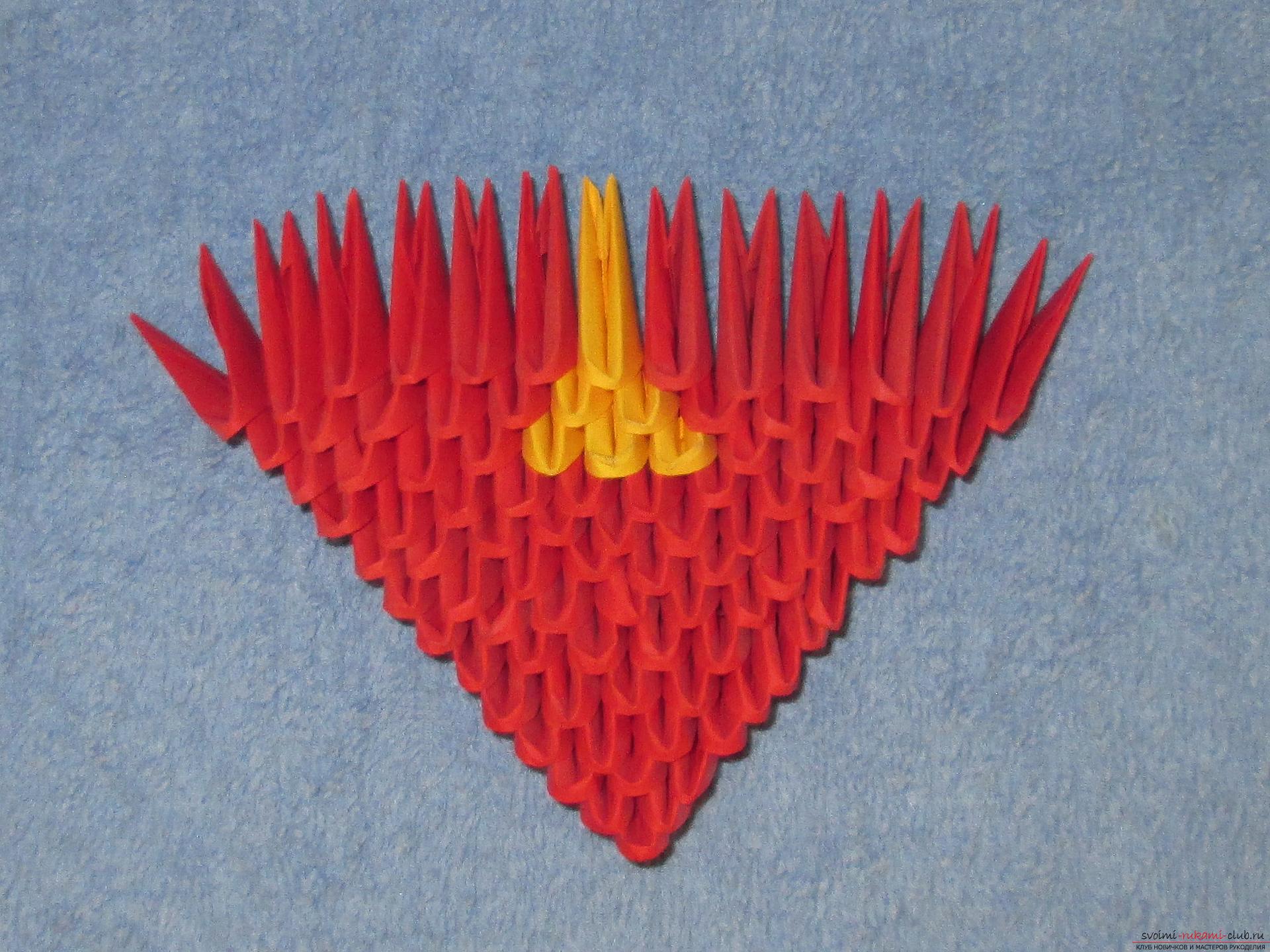 Мастер-класс подарков своими руками – модульного оригами сердечко – очень актуален накануне Дня влюбленных.. Фото №4